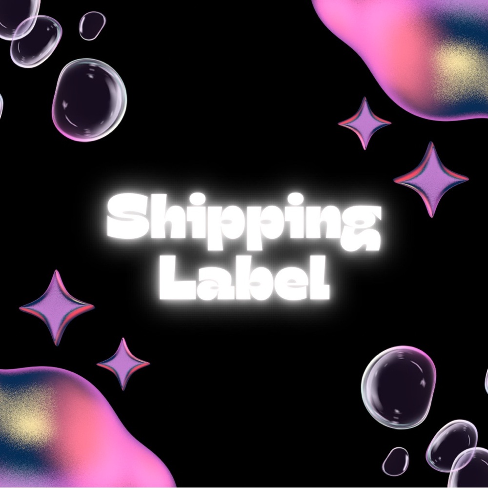 SHIPPING LABEL🖤✨